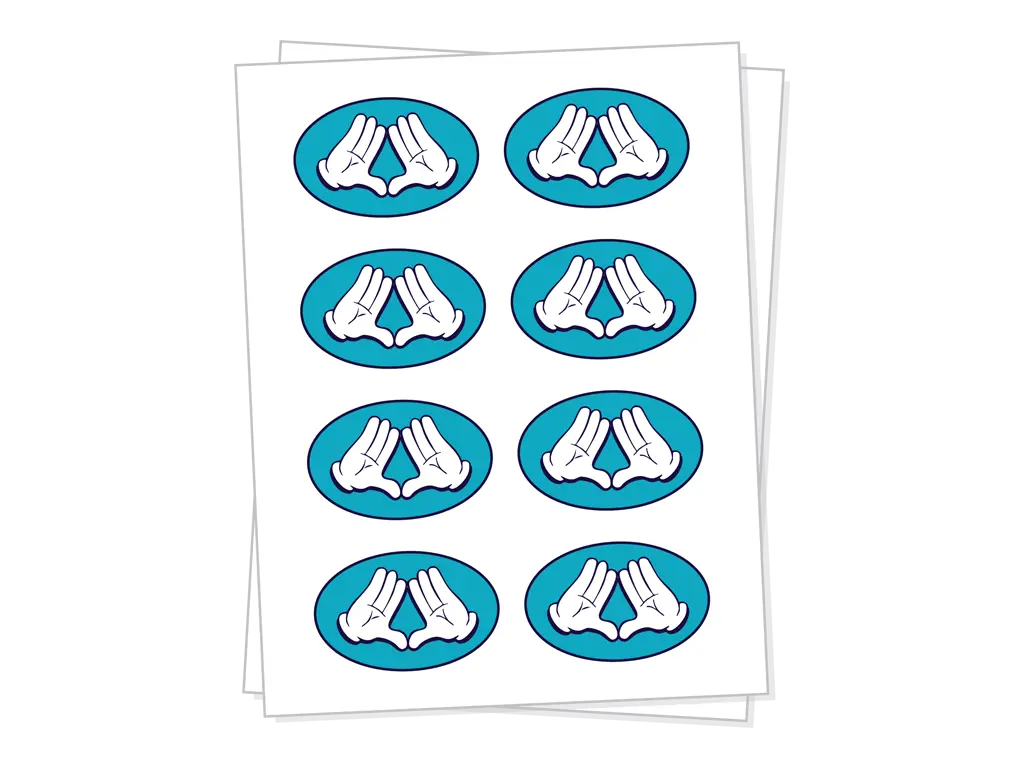 Oval Sheet Labels