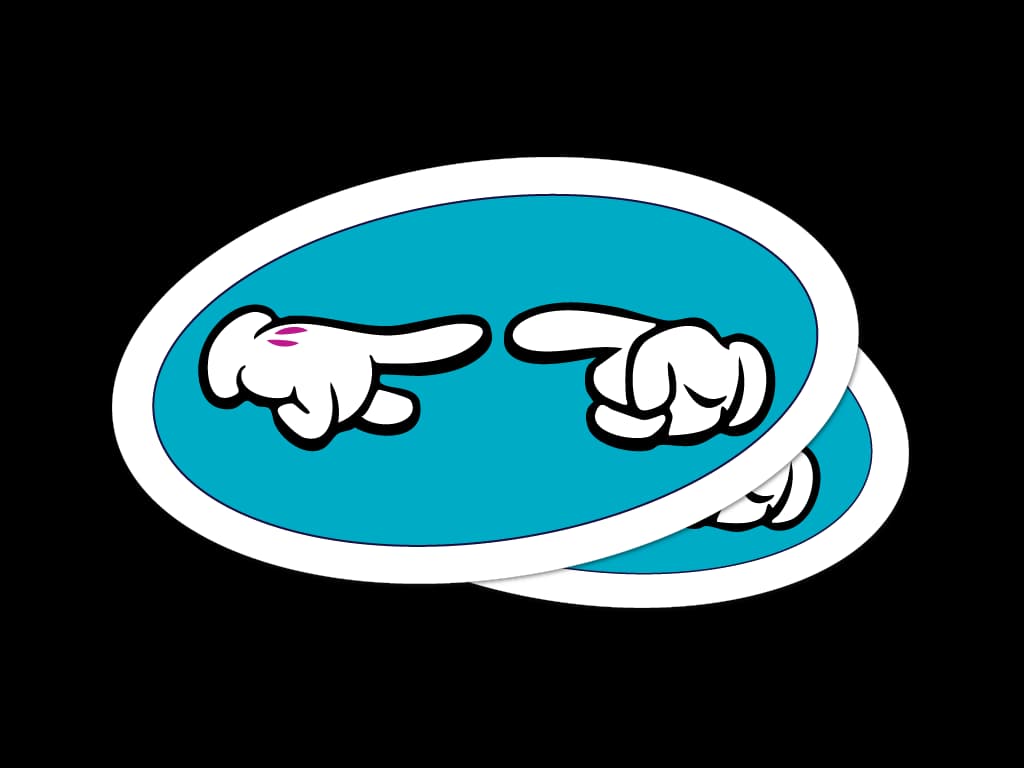Oval stickers